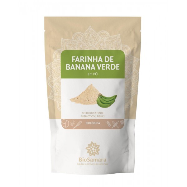 FARINHA DE BANANA VERDE PO BIO 125G BIOSAMARA
